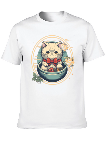 Cute Kitten Bowl T-Shirt