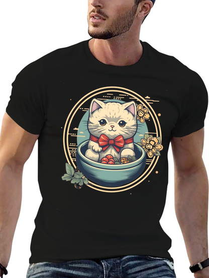 Cute Kitten Bowl T-Shirt