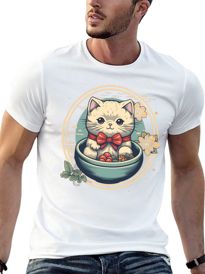 Cute Kitten Bowl T-Shirt