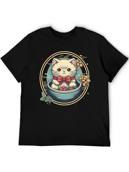 Cute Kitten Bowl T-Shirt