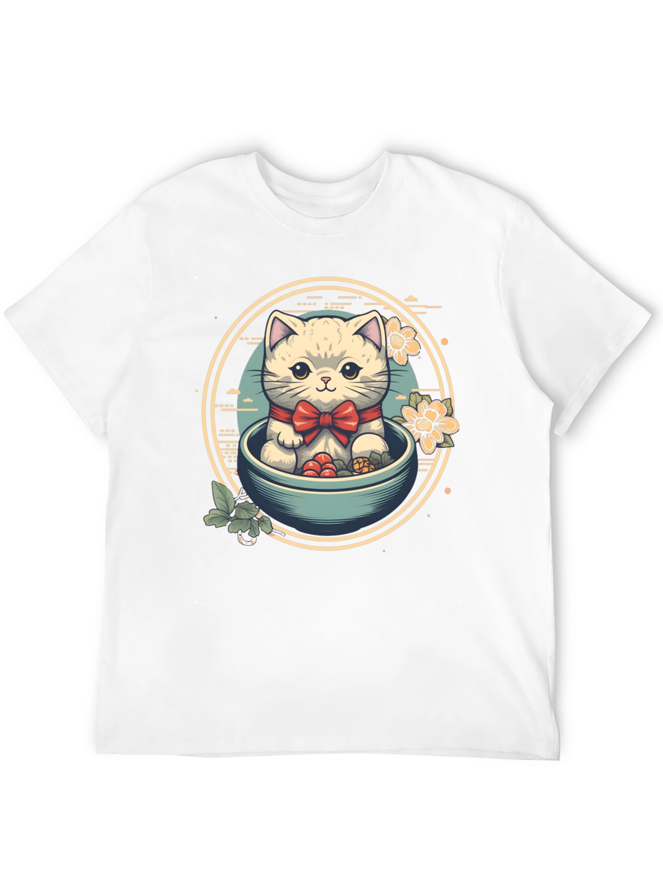 Cute Kitten Bowl T-Shirt