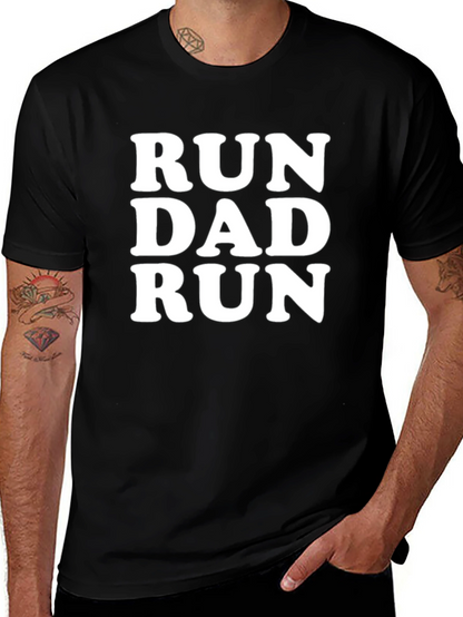 Run Dad Run Black T-Shirt