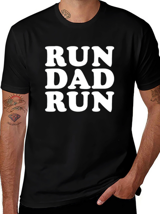 Run Dad Run Black T-Shirt