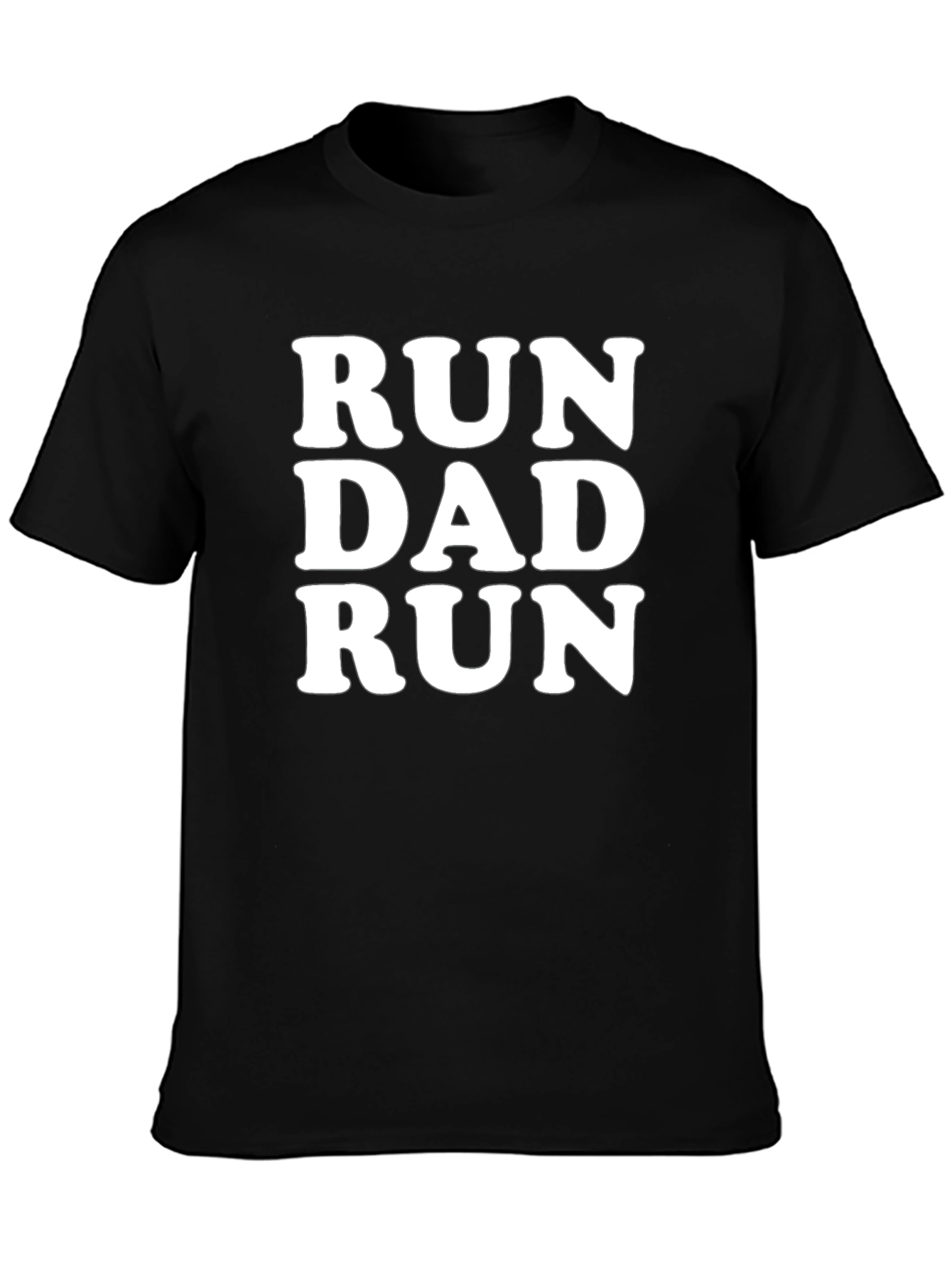 Run Dad Run Black T-Shirt