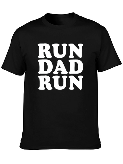 Run Dad Run Black T-Shirt