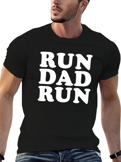 Run Dad Run Black T-Shirt