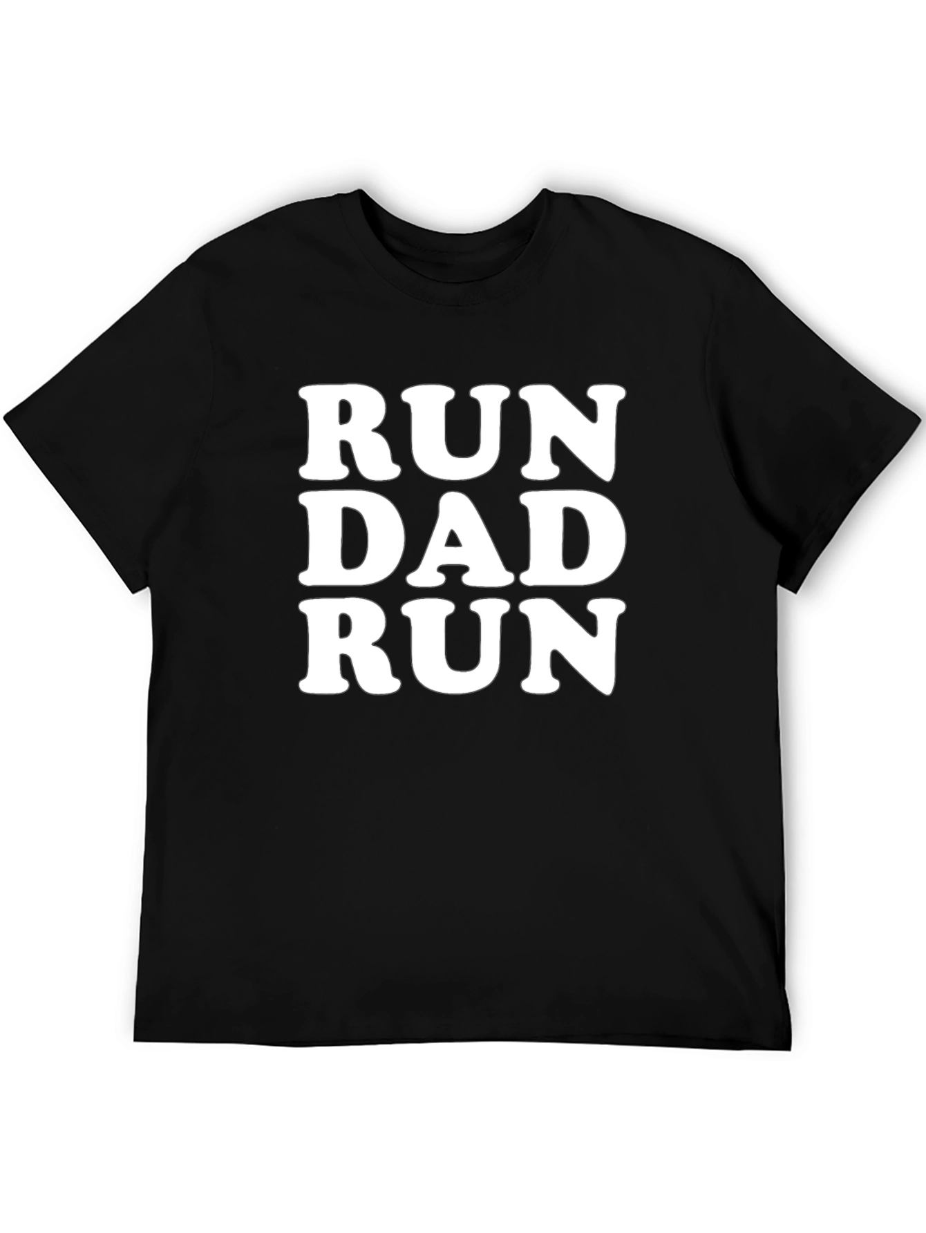 Run Dad Run Black T-Shirt