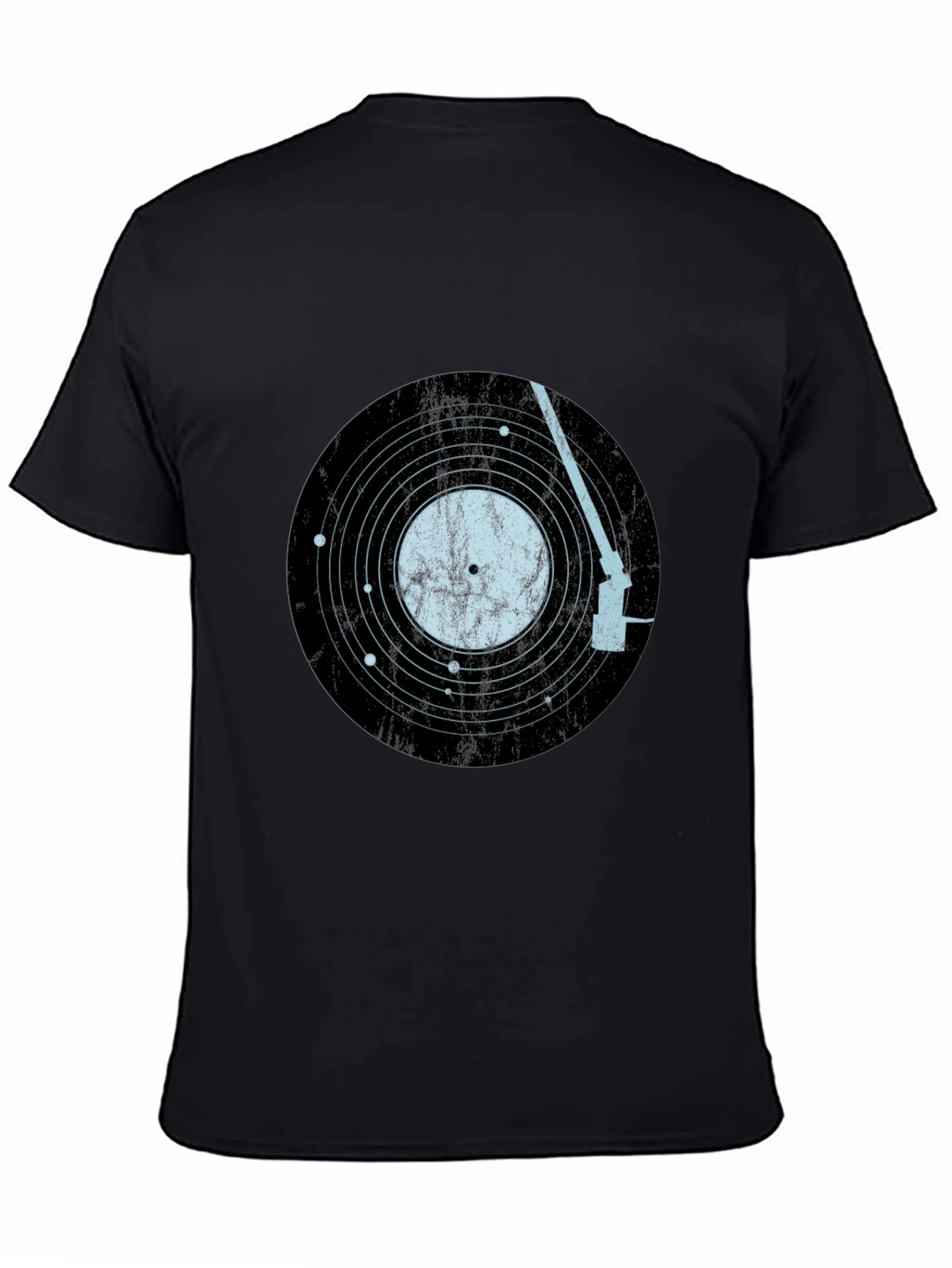 Vinyl Record Solar System Mens Tee
