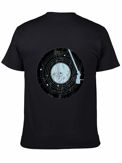 Vinyl Record Solar System Mens Tee