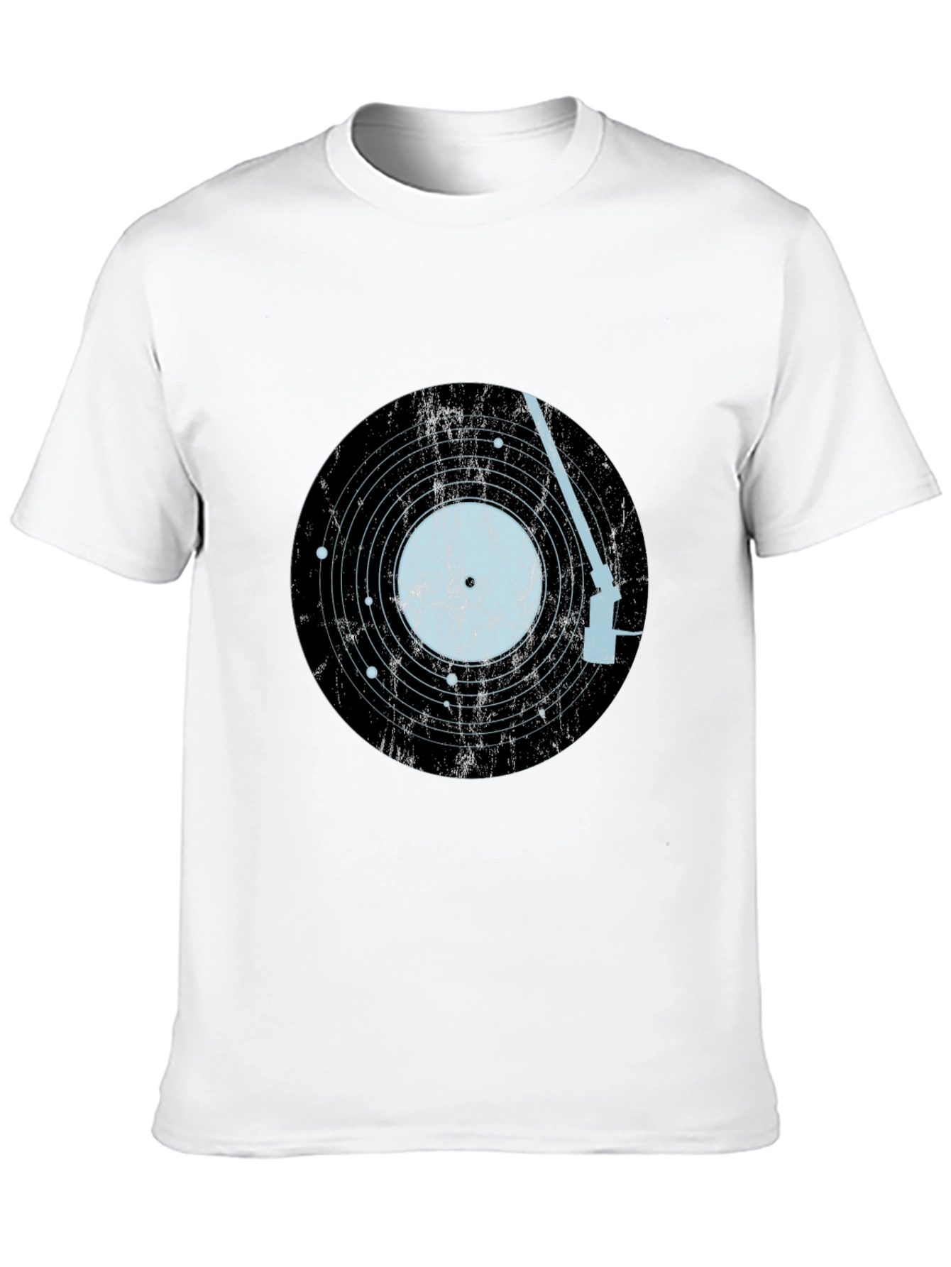 Vinyl Record Solar System Mens Tee