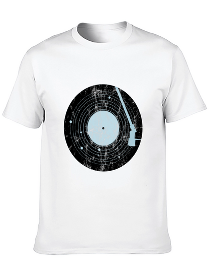 Vinyl Record Solar System Mens Tee