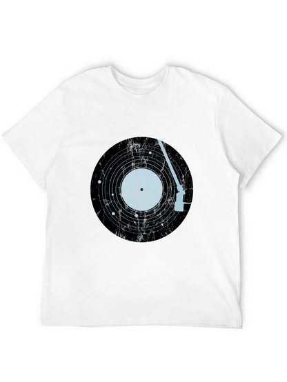 Vinyl Record Solar System Mens Tee