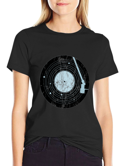Vinyl Record Solar System Mens Tee