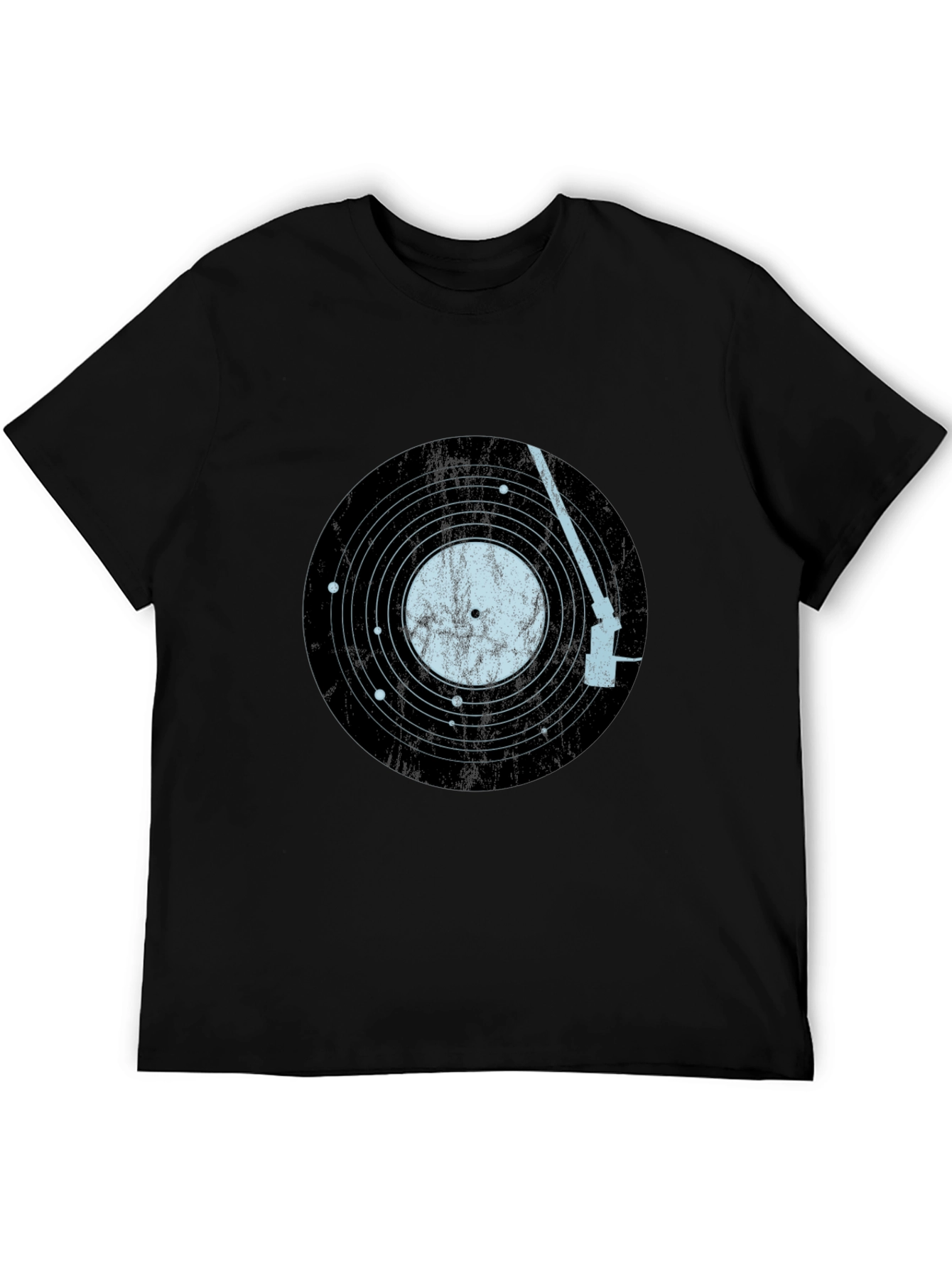 Vinyl Record Solar System Mens Tee