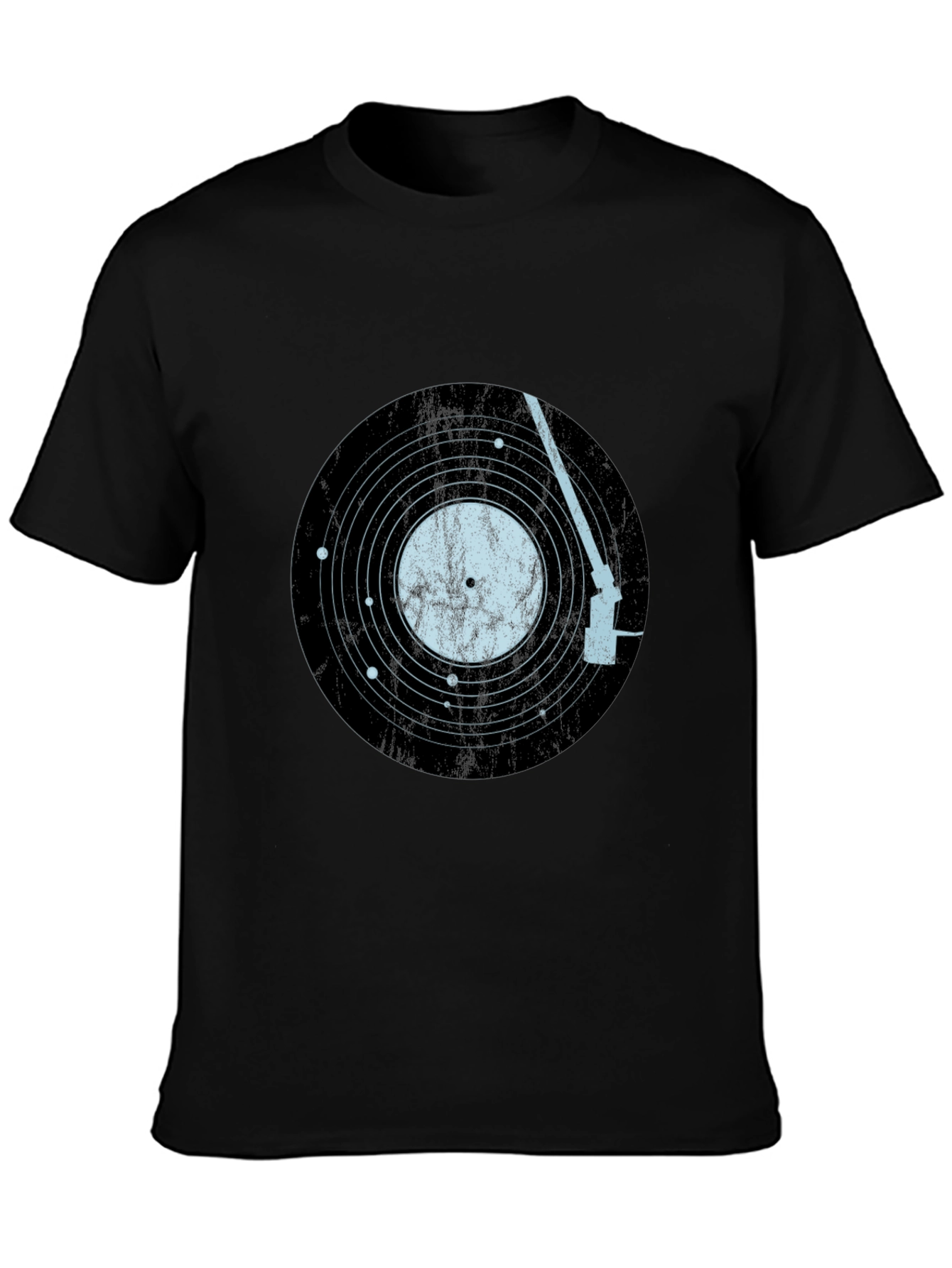 Vinyl Record Solar System Mens Tee