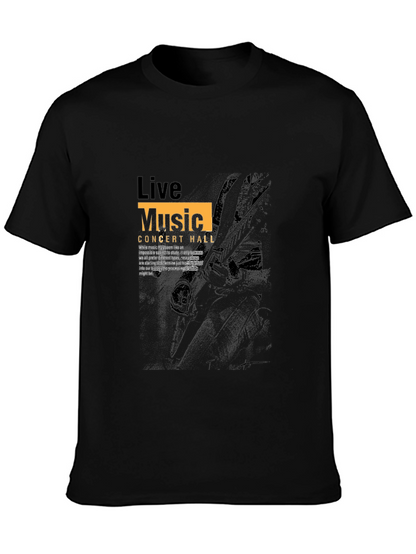 Live Music Concert Hall Black Graphic Tee
