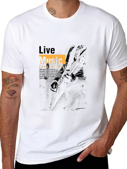 Live Music Concert Hall Black Graphic Tee