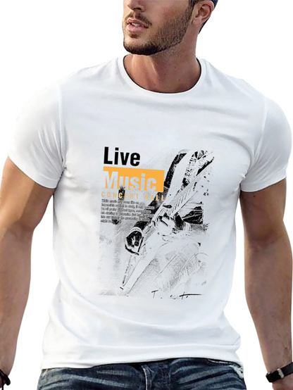 Live Music Concert Hall Black Graphic Tee