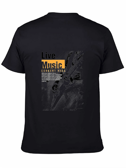 Live Music Concert Hall Black Graphic Tee
