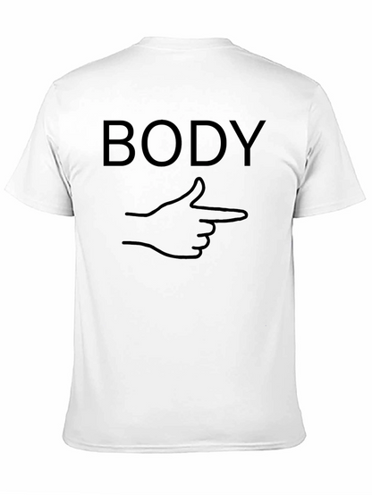 Humorous Body Pointing T-Shirt