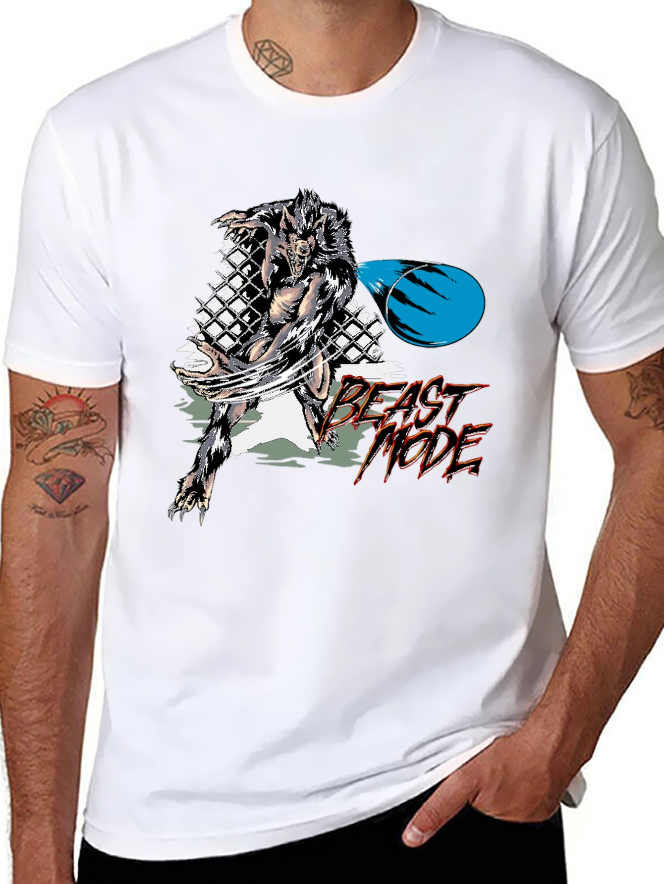 Beast Mode Graphic T-Shirt - Black