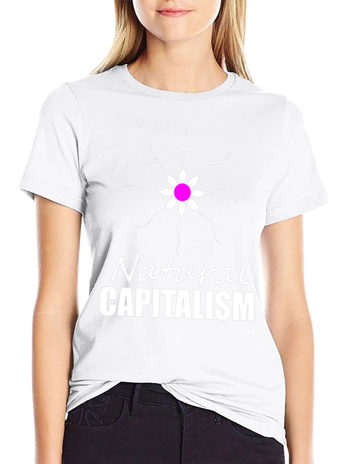 Natural Capitalism T-Shirt Funny Sperm Design Tee