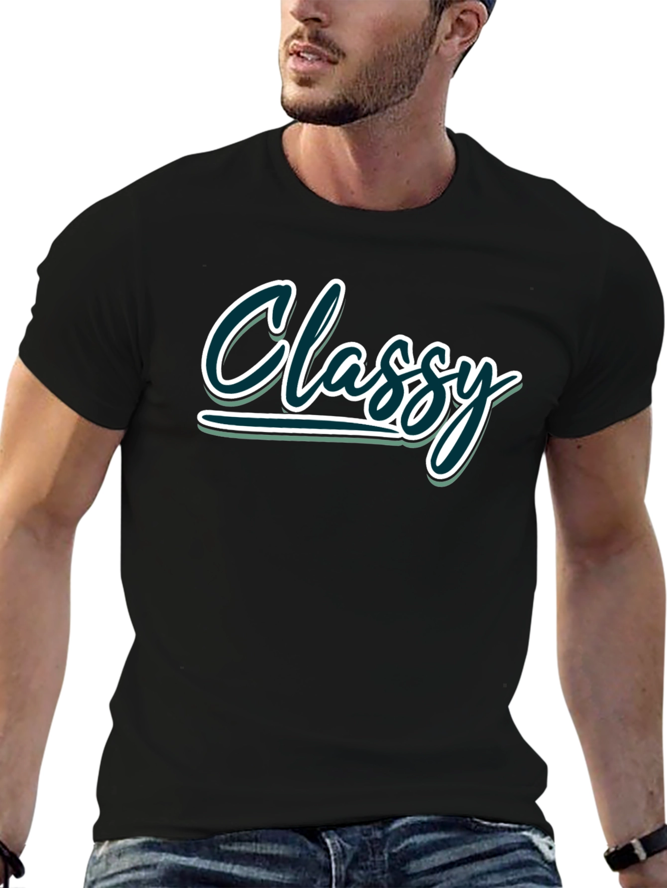 Classy Graphic Tee - Soft Cotton Blend