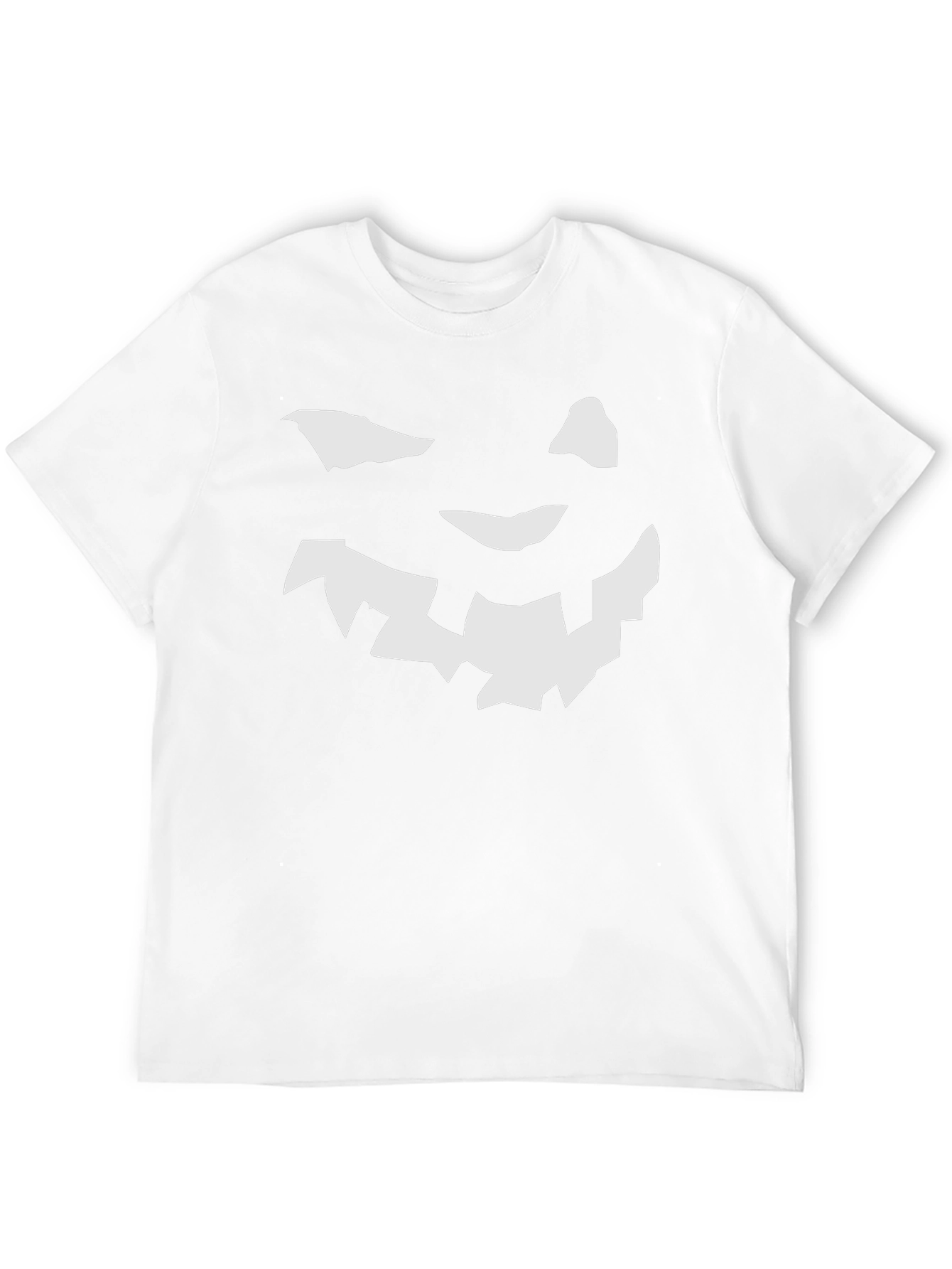 Halloween Pumpkin Face Graphic Tee - Black T-Shirt