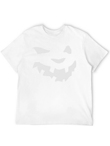 Halloween Pumpkin Face Graphic Tee - Black T-Shirt