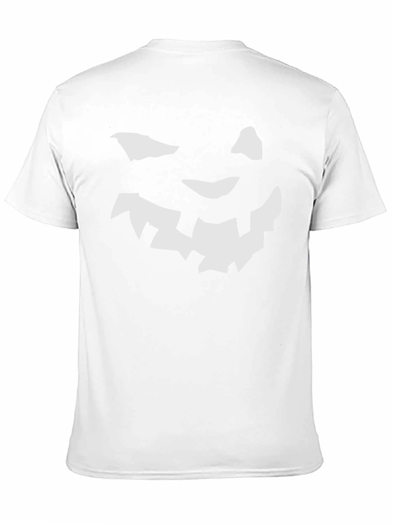 Halloween Pumpkin Face Graphic Tee - Black T-Shirt