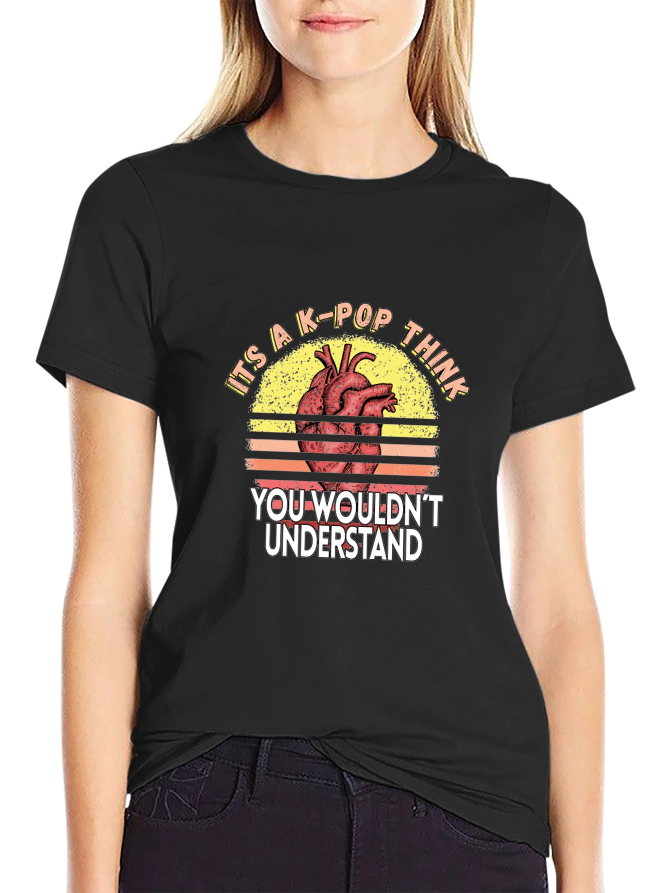 K-Pop Heart Graphic Tee - You Wouldnt Understand