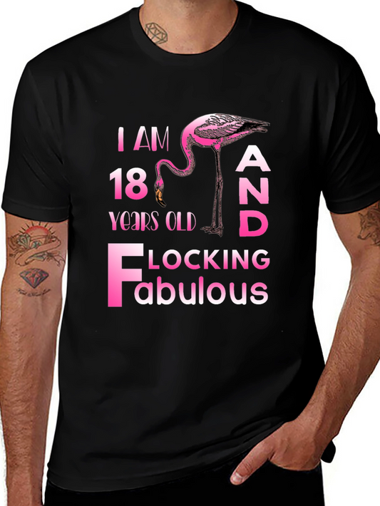 Flocking Fabulous 18th Birthday T-Shirt