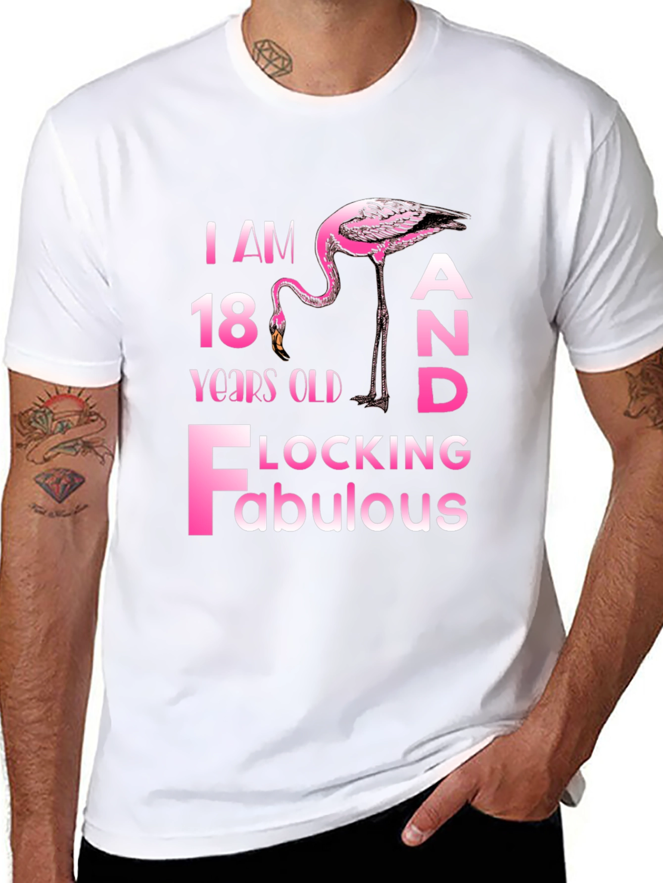 Flocking Fabulous 18th Birthday T-Shirt