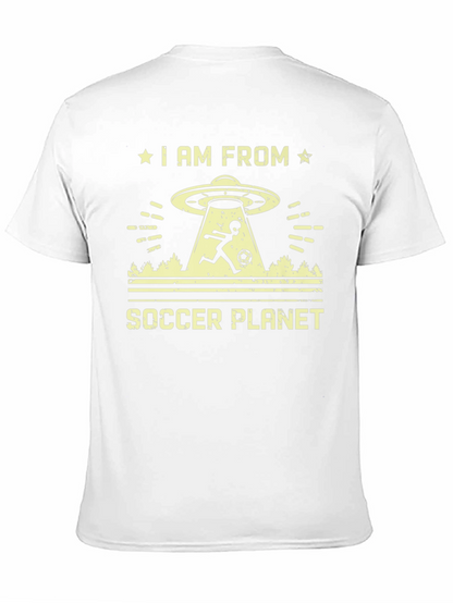 Soccer Planet Alien Graphic T-Shirt
