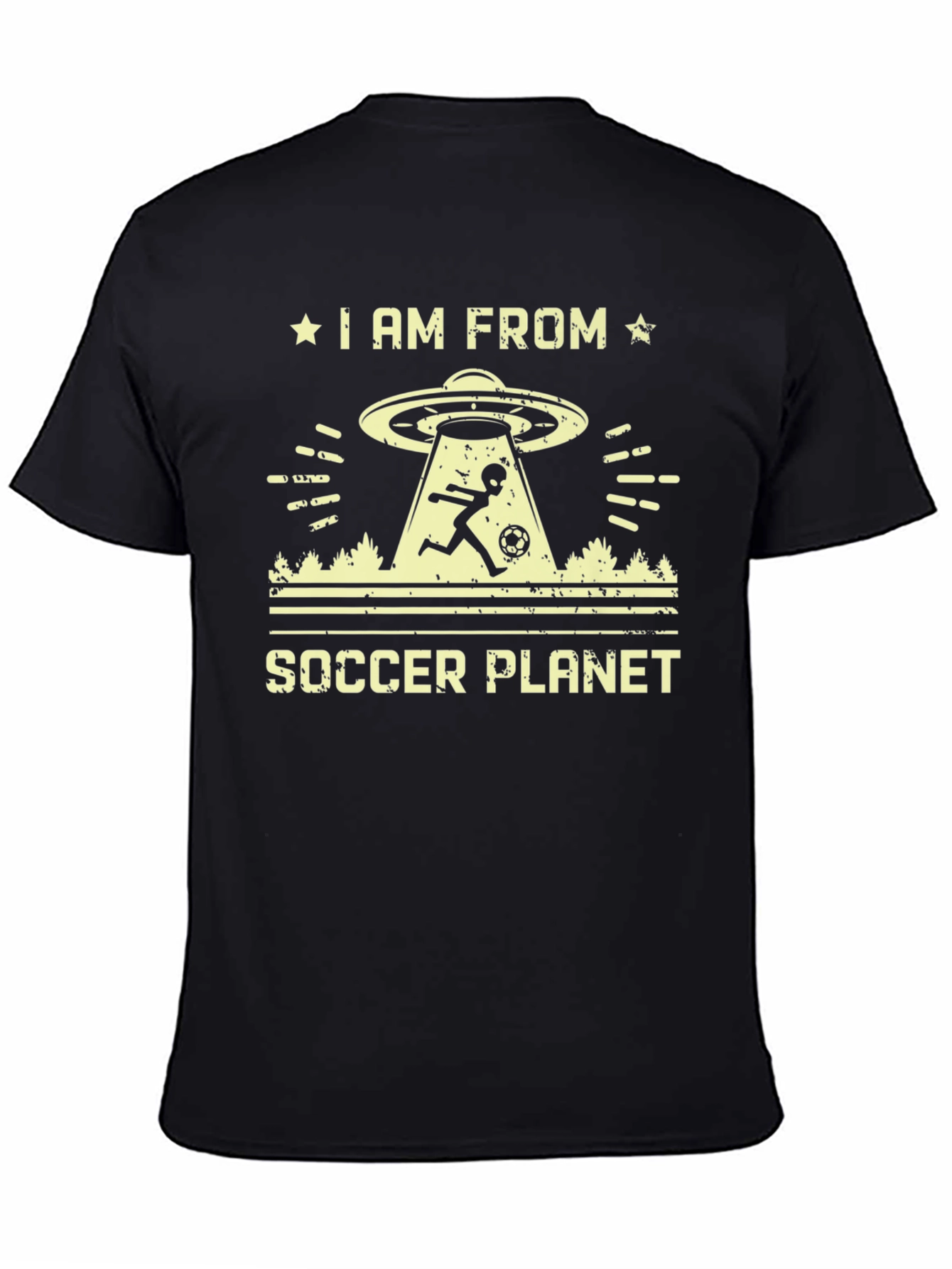 Soccer Planet Alien Graphic T-Shirt