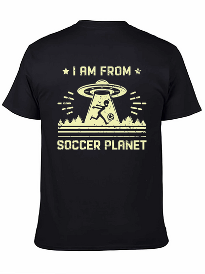 Soccer Planet Alien Graphic T-Shirt