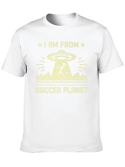 Soccer Planet Alien Graphic T-Shirt