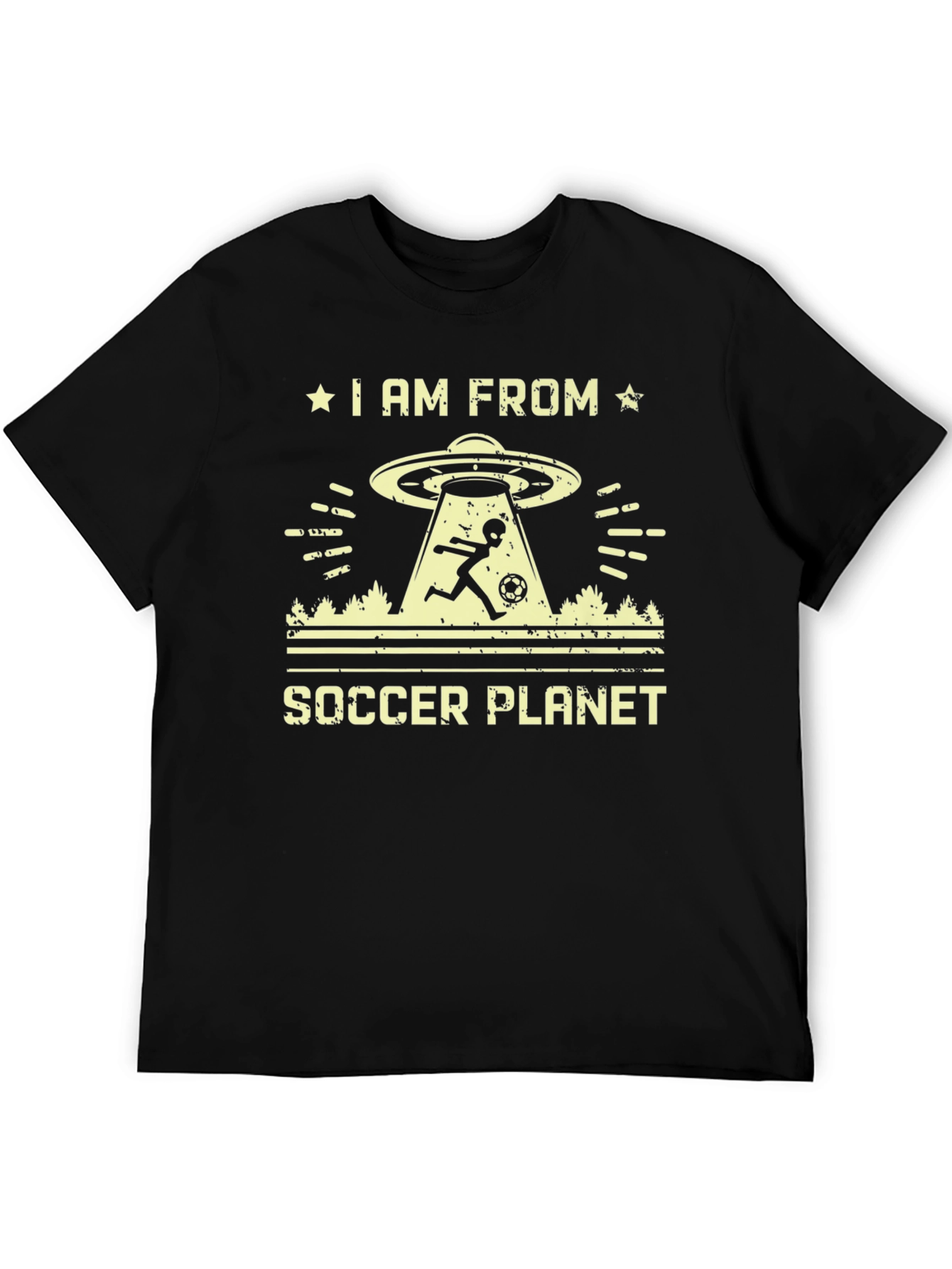 Soccer Planet Alien Graphic T-Shirt