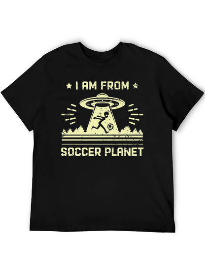 Soccer Planet Alien Graphic T-Shirt
