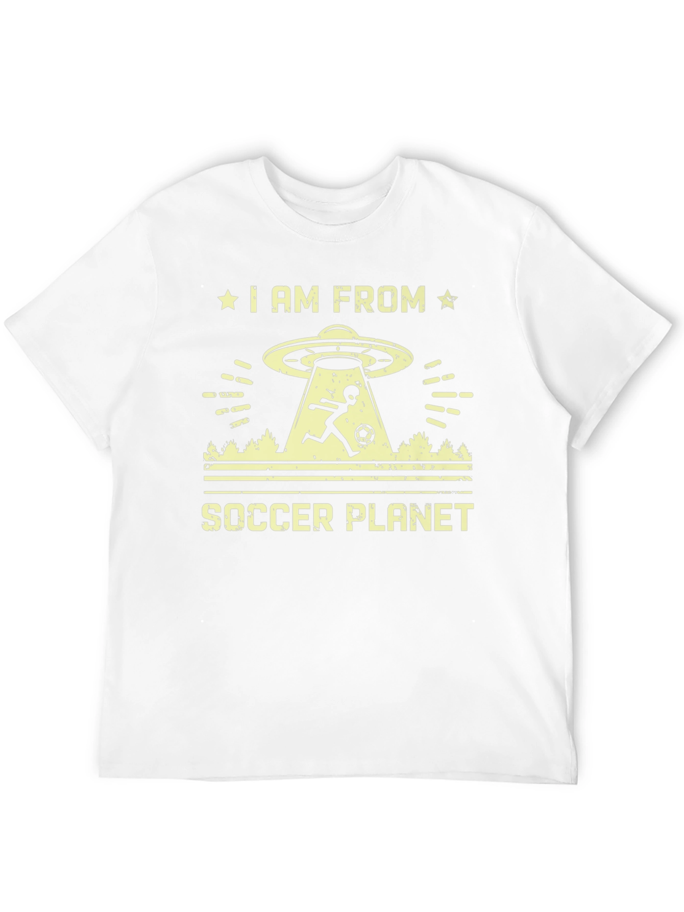 Soccer Planet Alien Graphic T-Shirt
