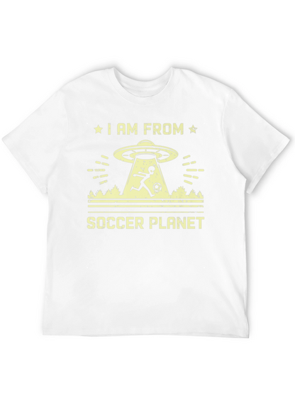 Soccer Planet Alien Graphic T-Shirt