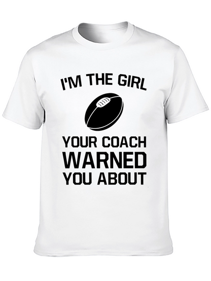 Rugby Girl Warning T-Shirt - Funny Sports Tee