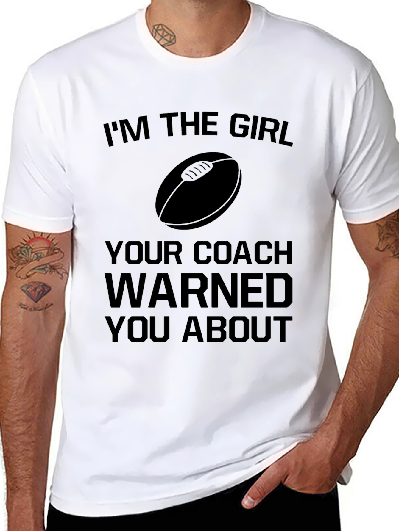Rugby Girl Warning T-Shirt - Funny Sports Tee