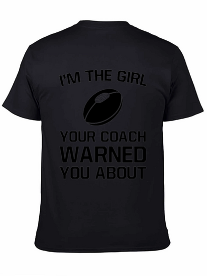 Rugby Girl Warning T-Shirt - Funny Sports Tee