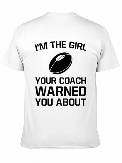Rugby Girl Warning T-Shirt - Funny Sports Tee