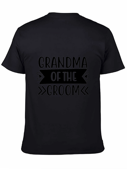 Grandma of the Groom T-Shirt - Black