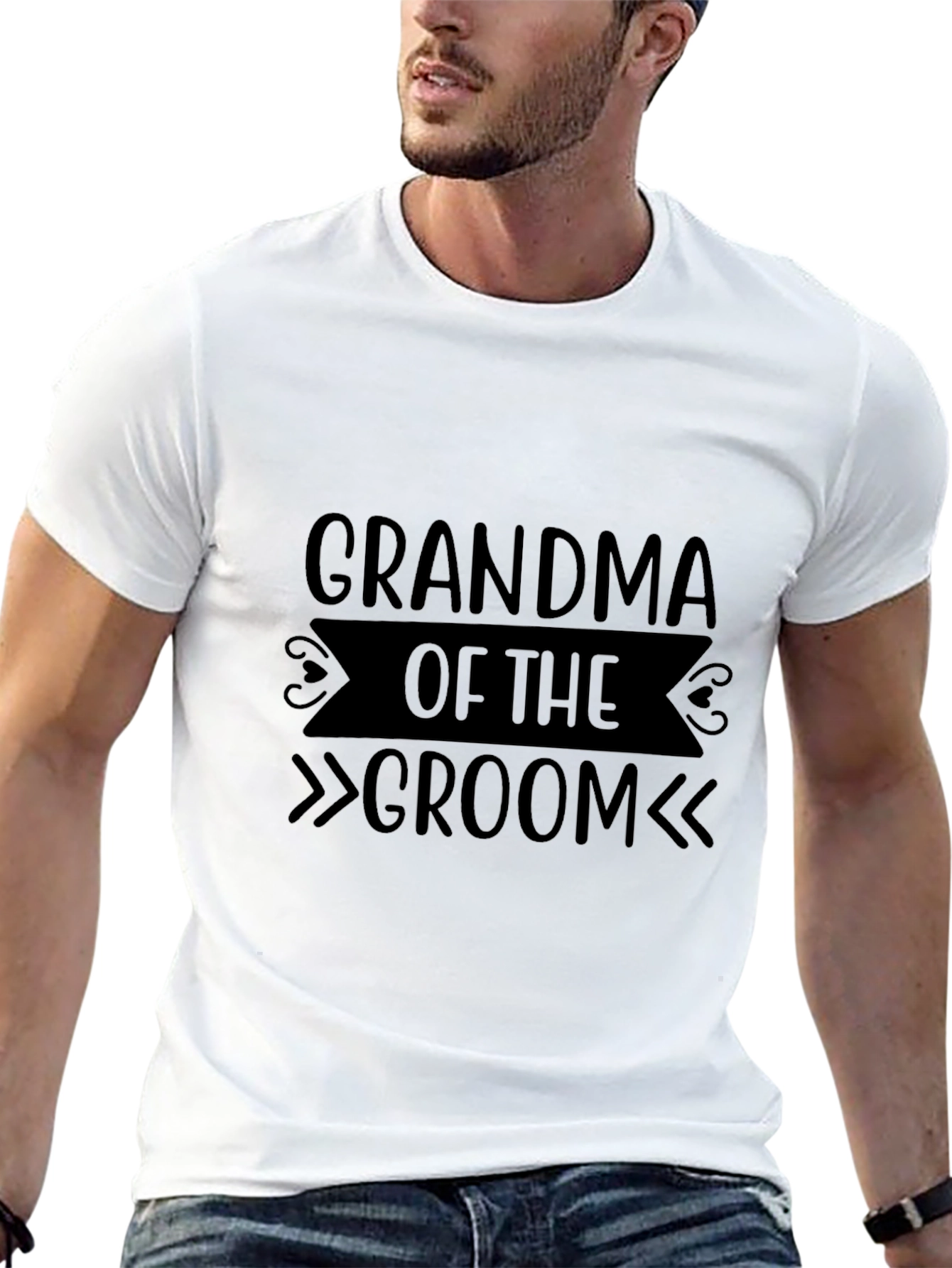 Grandma of the Groom T-Shirt - Black