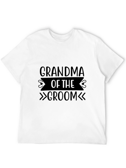 Grandma of the Groom T-Shirt - Black