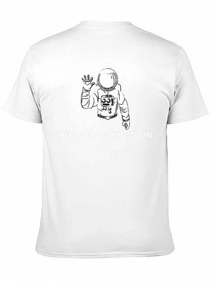 Hello From the Moon Graphic Tee - Astronaut Shirt