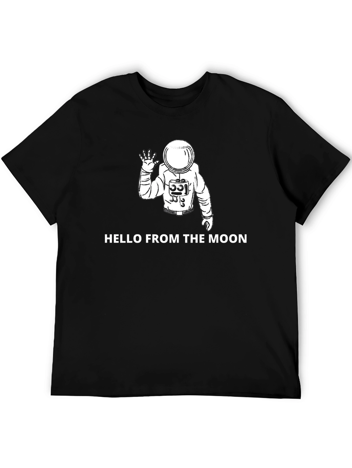 Hello From the Moon Graphic Tee - Astronaut Shirt